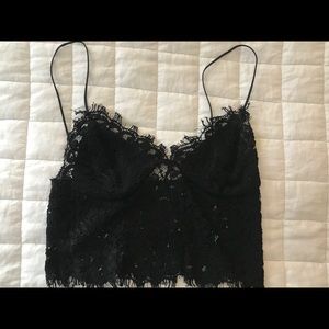Zara Lace Cropped Tank